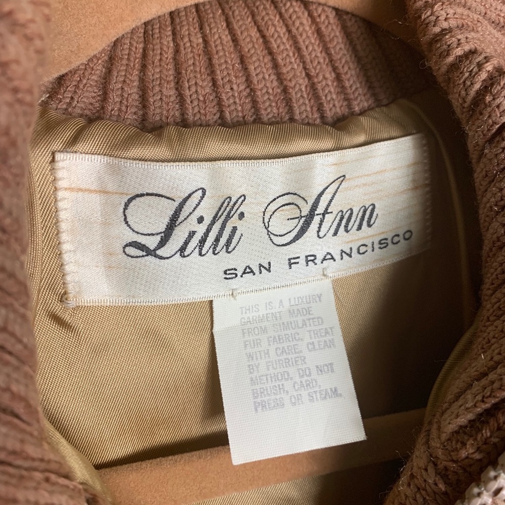 Lilli Ann Faux Fur Bomber Coat - Picture 11 of 11